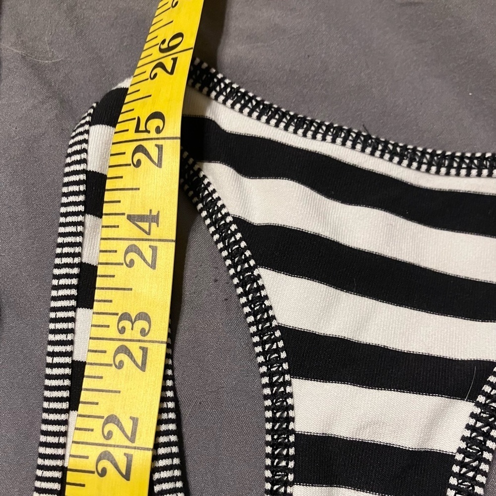 Lululemon Cool Striped Racerback Tank Black and White Striped - Picture 7 of 7